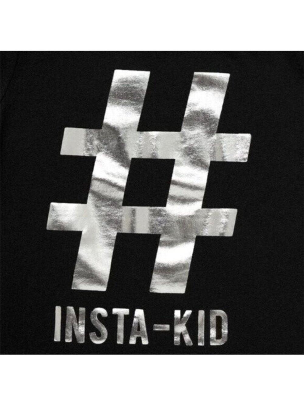 Girls Childrens Place Tee-Shirt Top LRG 10-12 Black Gray Short Sleeve Graphic